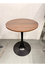 Wood and Black Mini Tulip Table