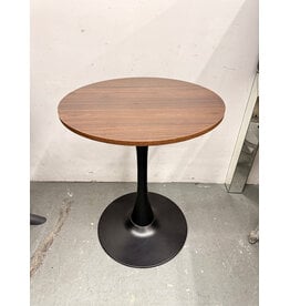 Wood and Black Mini Tulip Table
