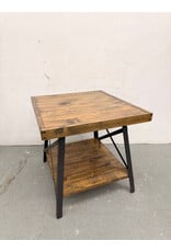 Rustic Wood End Table