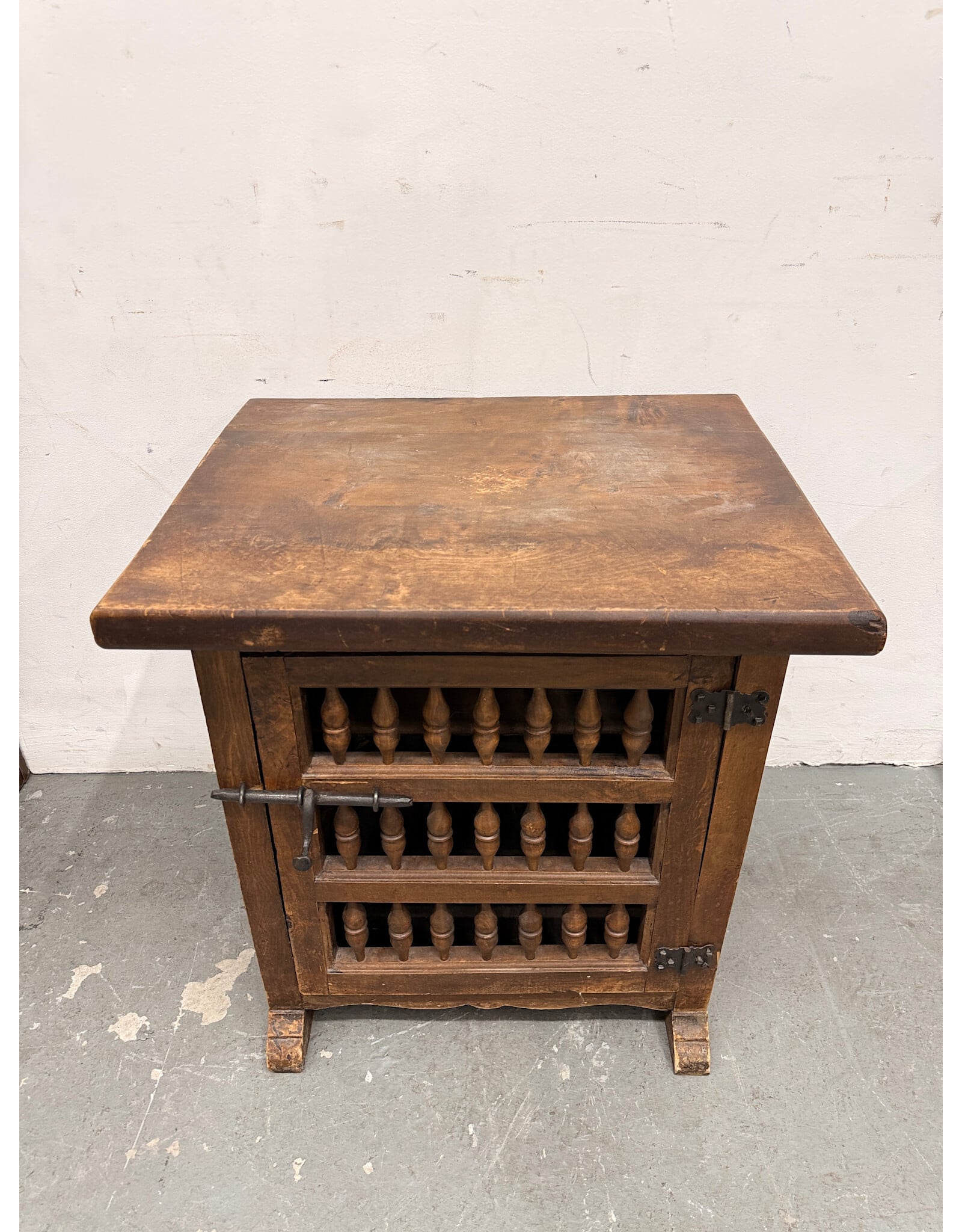 Antique Spanish Walnut Bread Cabinet