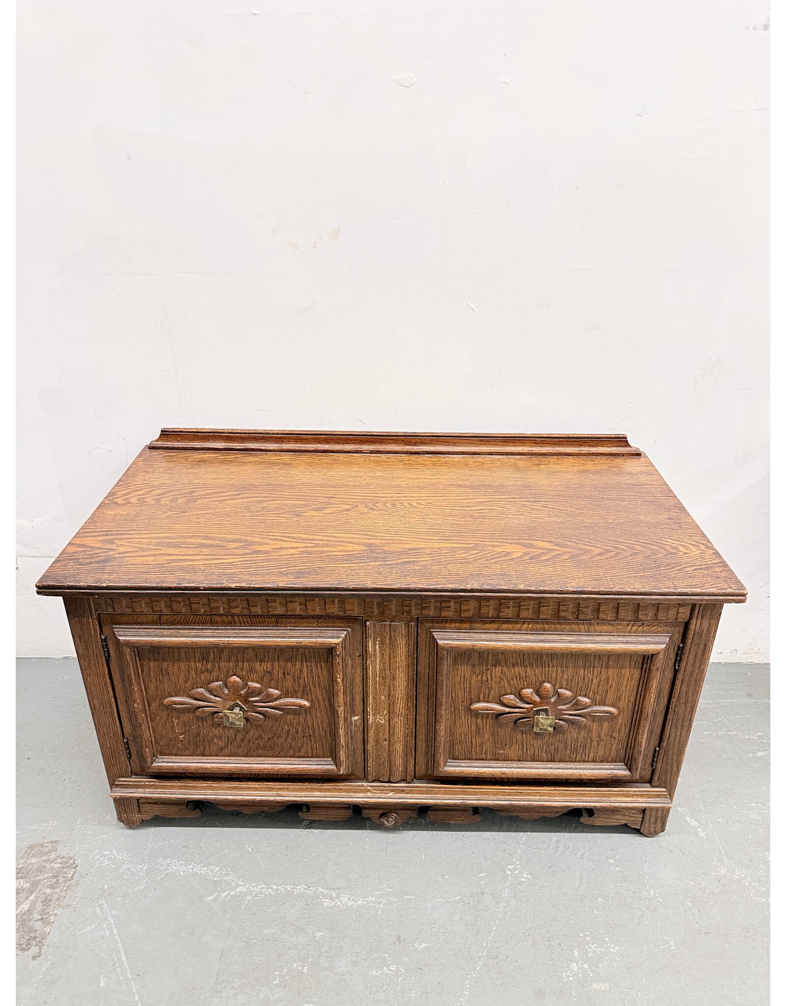 Antique Oak Wedding Chest