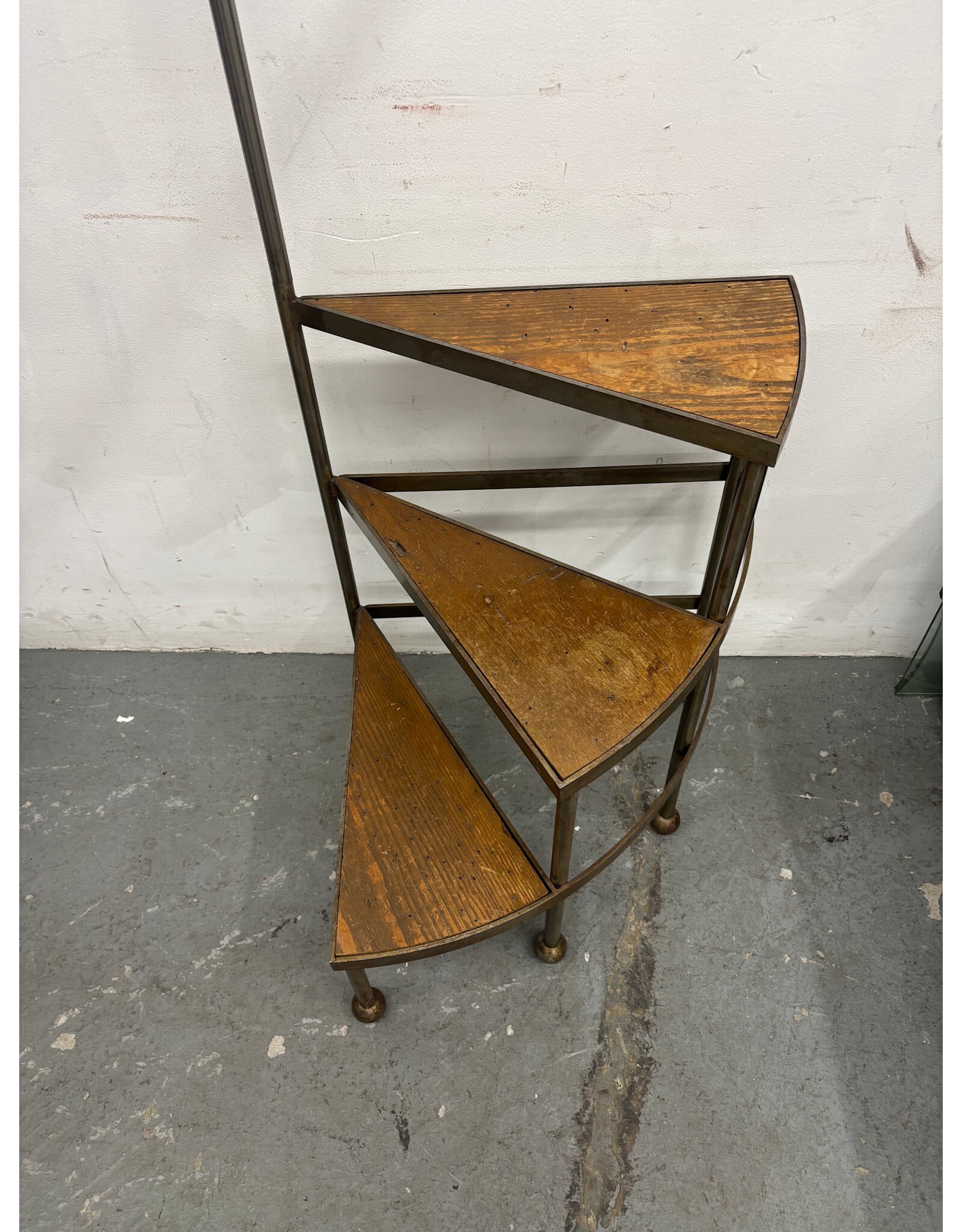 Vintage Spiral Library Step Storage