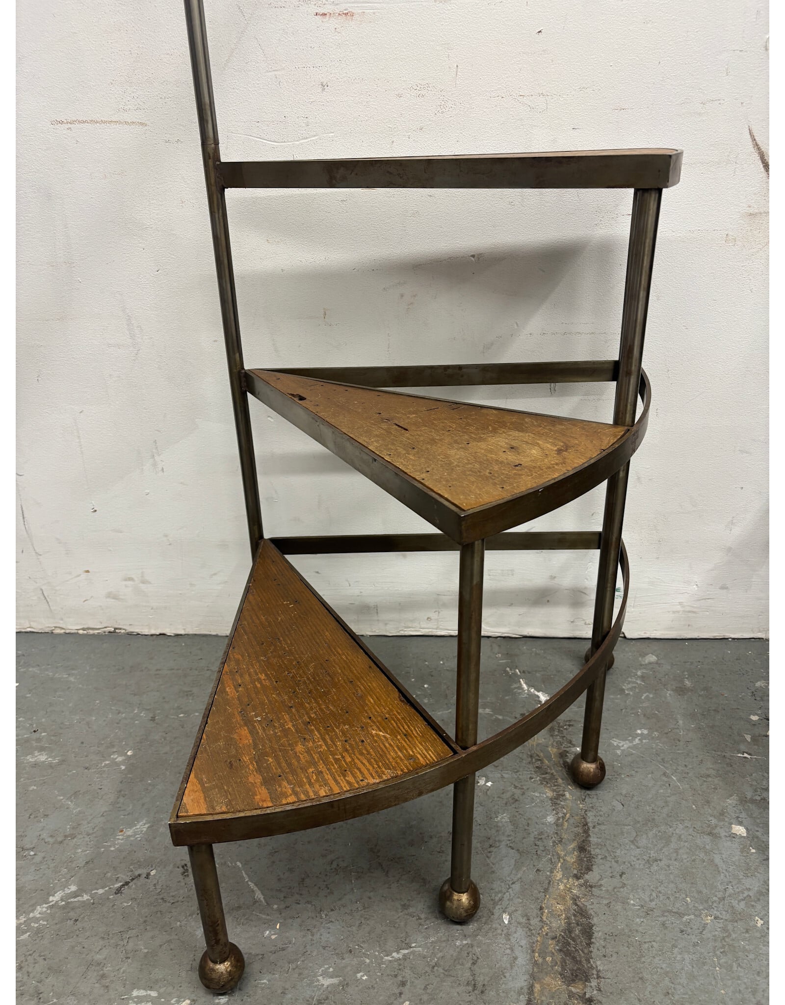 Vintage Spiral Library Step Storage