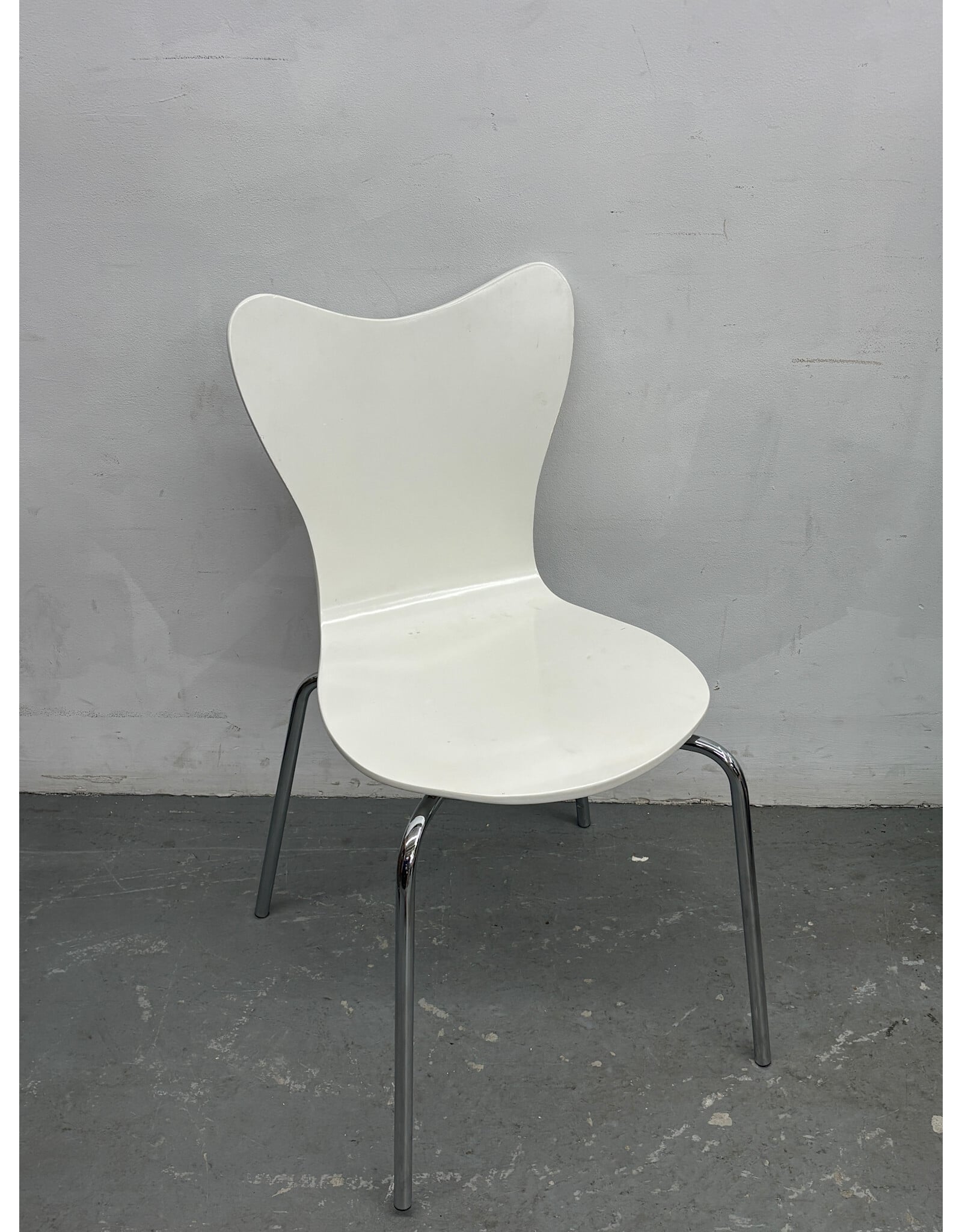 West Elm White Bentwood Chair