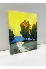 Buttery Skies, oil on board, sgnd Lisa Palladino, 2014