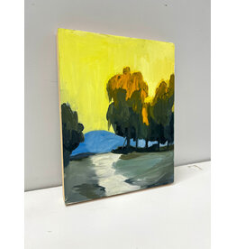 Buttery Skies, oil on board, sgnd Lisa Palladino, 2014