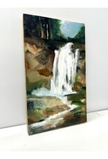 Rushing Falls, oil on board, sgnd Lisa Palladino