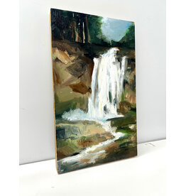 Rushing Falls, oil on board, sgnd Lisa Palladino