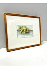 Study, Golden Mums, sgnd Simon D, framed print