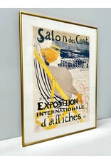 Salon des Cent by Henri de Toulouse Latrec, framed poster