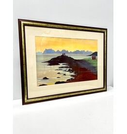 Coastal Waves, framed painting