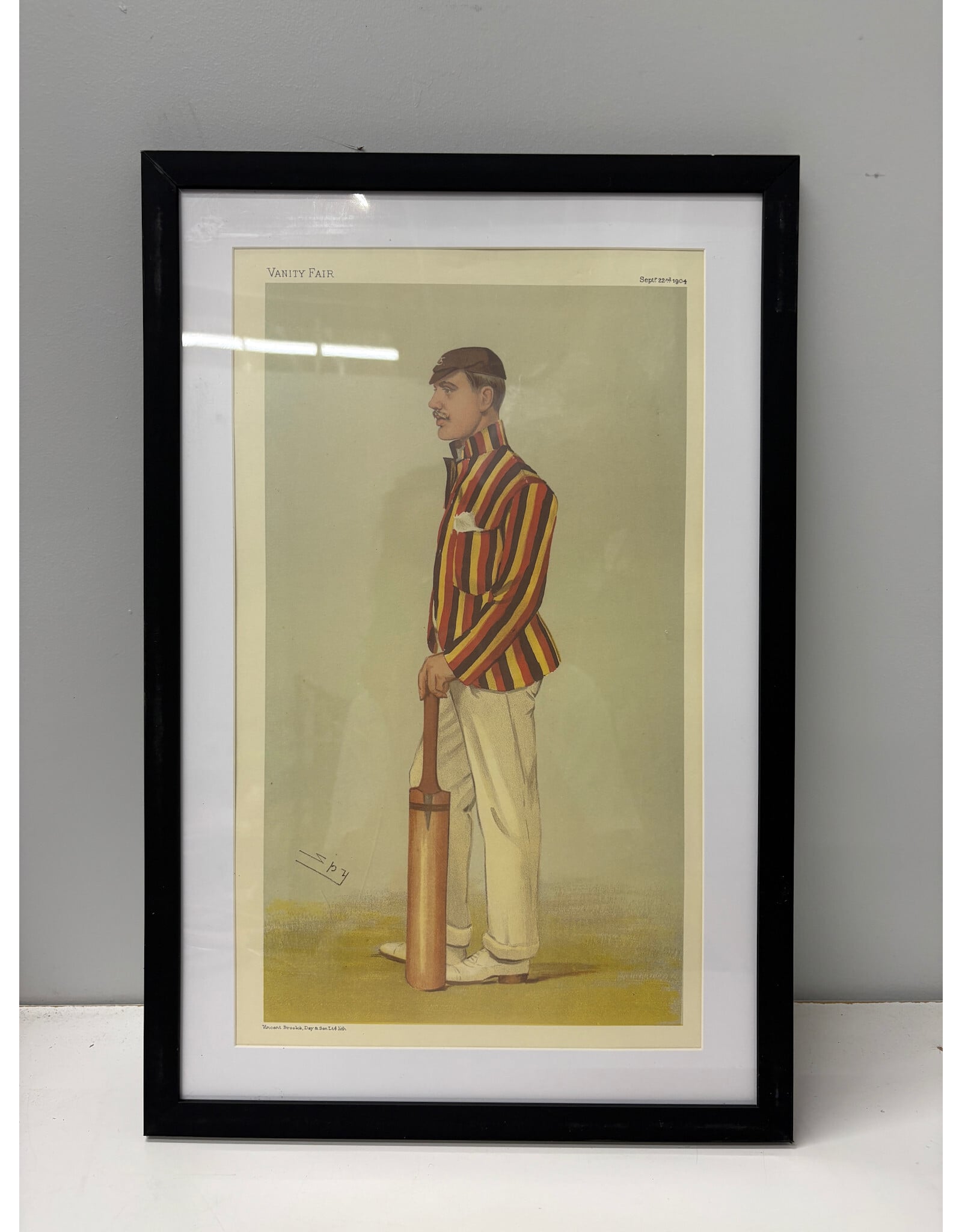 Vanity Fair Cricketer In His Father's Steps, Lord Dalmeny, 1904 framed print