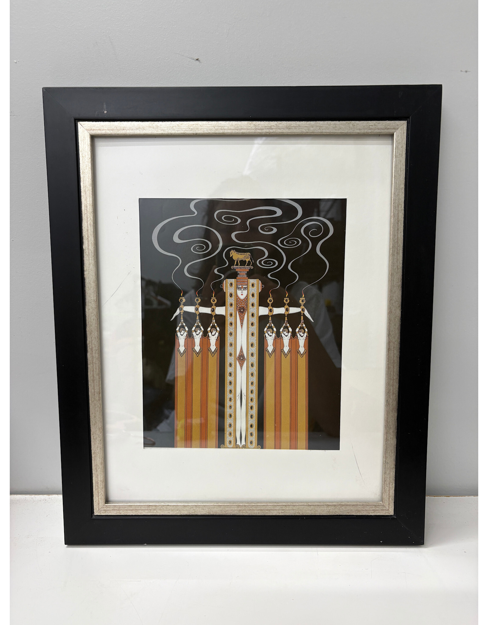 Golden Calf, Erté, framed print
