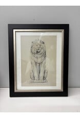 Lion for the Natural History Museum, framed print, by Alfred Waterhouse (1830-1905)