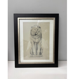 Lion for the Natural History Museum, framed print, by Alfred Waterhouse (1830-1905)