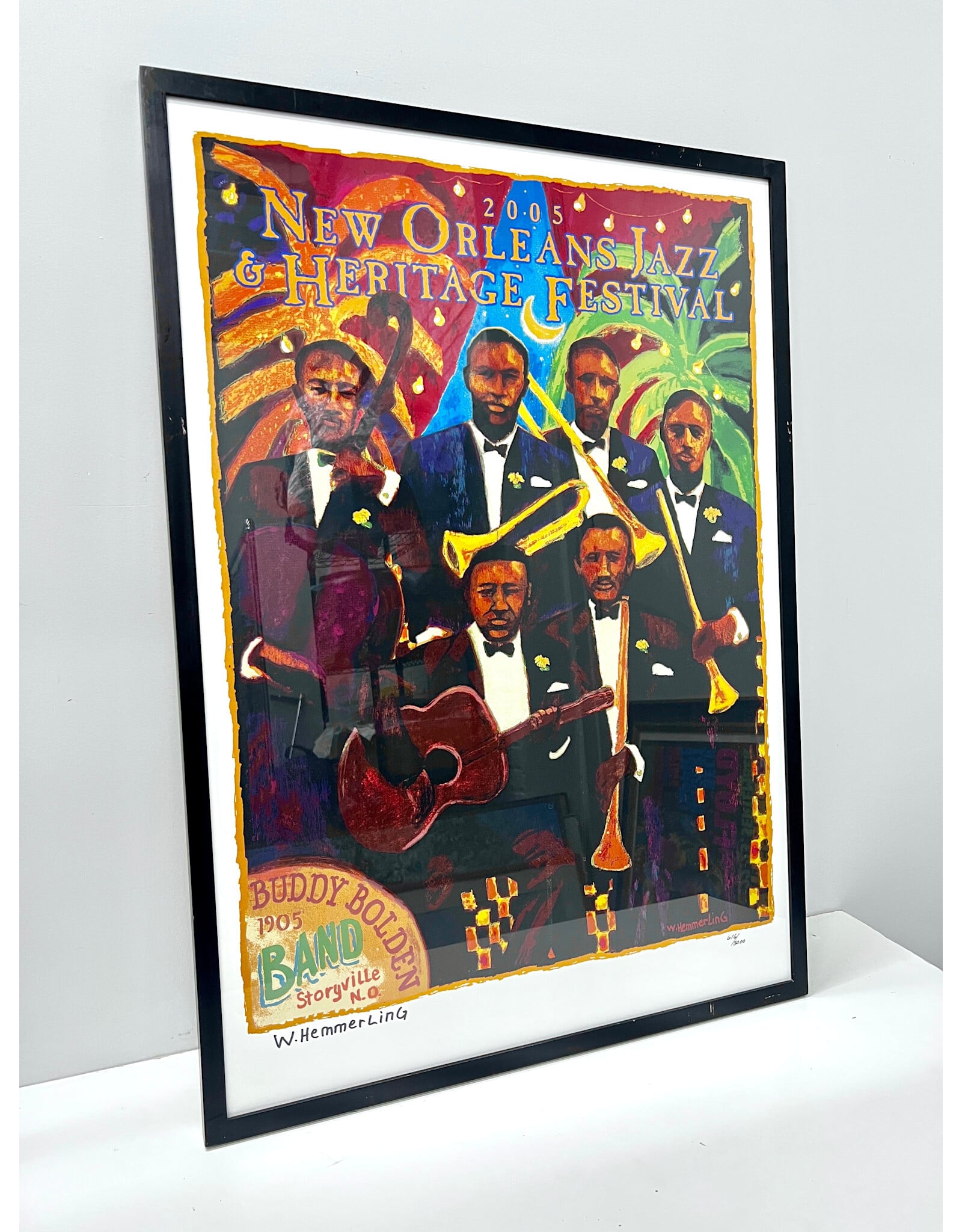 Framed New Orleans Jazz & Heritage Festival Poster