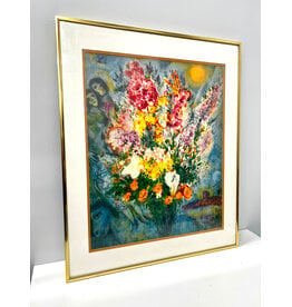 Bouquet of Flowers by Marc Chagall, framed print