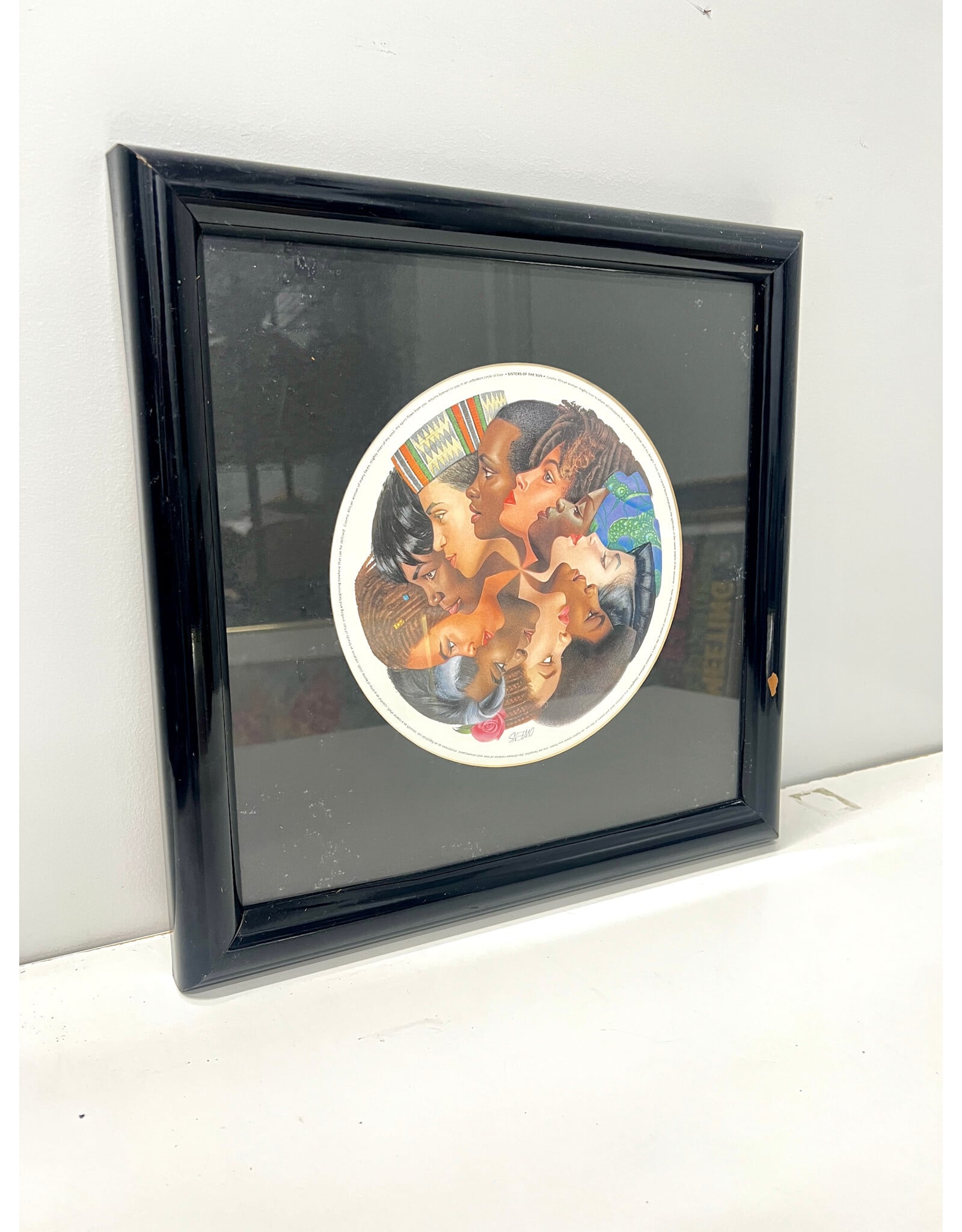 Sisters of the Sun, framed lithograph, by Carl Owens