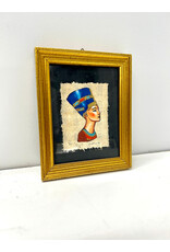 Queen Nefertiti, framed miniature painting