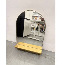 Gold Shelf Entryway Mirror