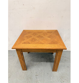 MCM Side Table with Parquet Oak Top