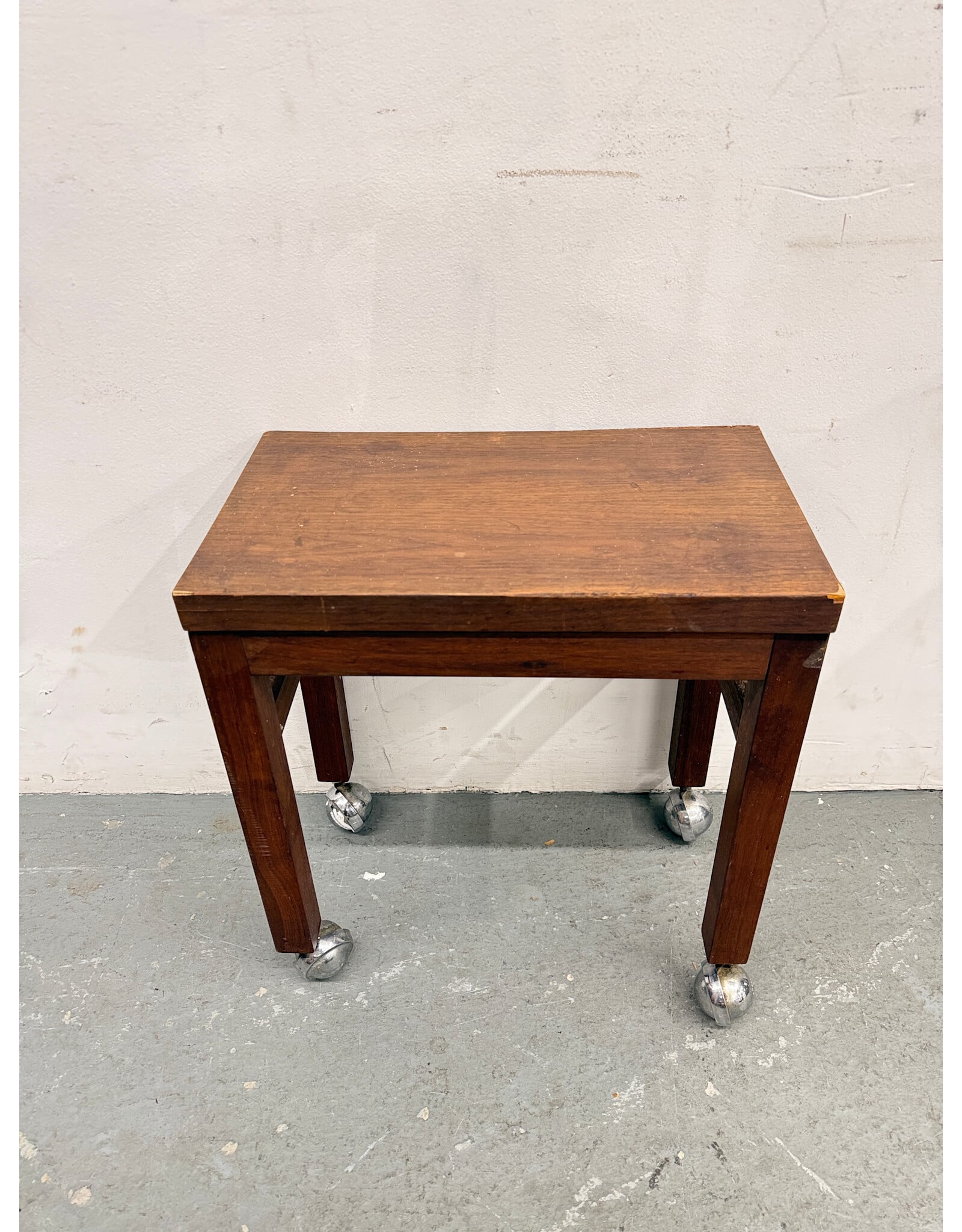 Danish Rolling Side Table