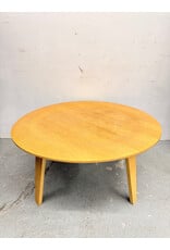 Blonde MCM Style Circular Coffee Table