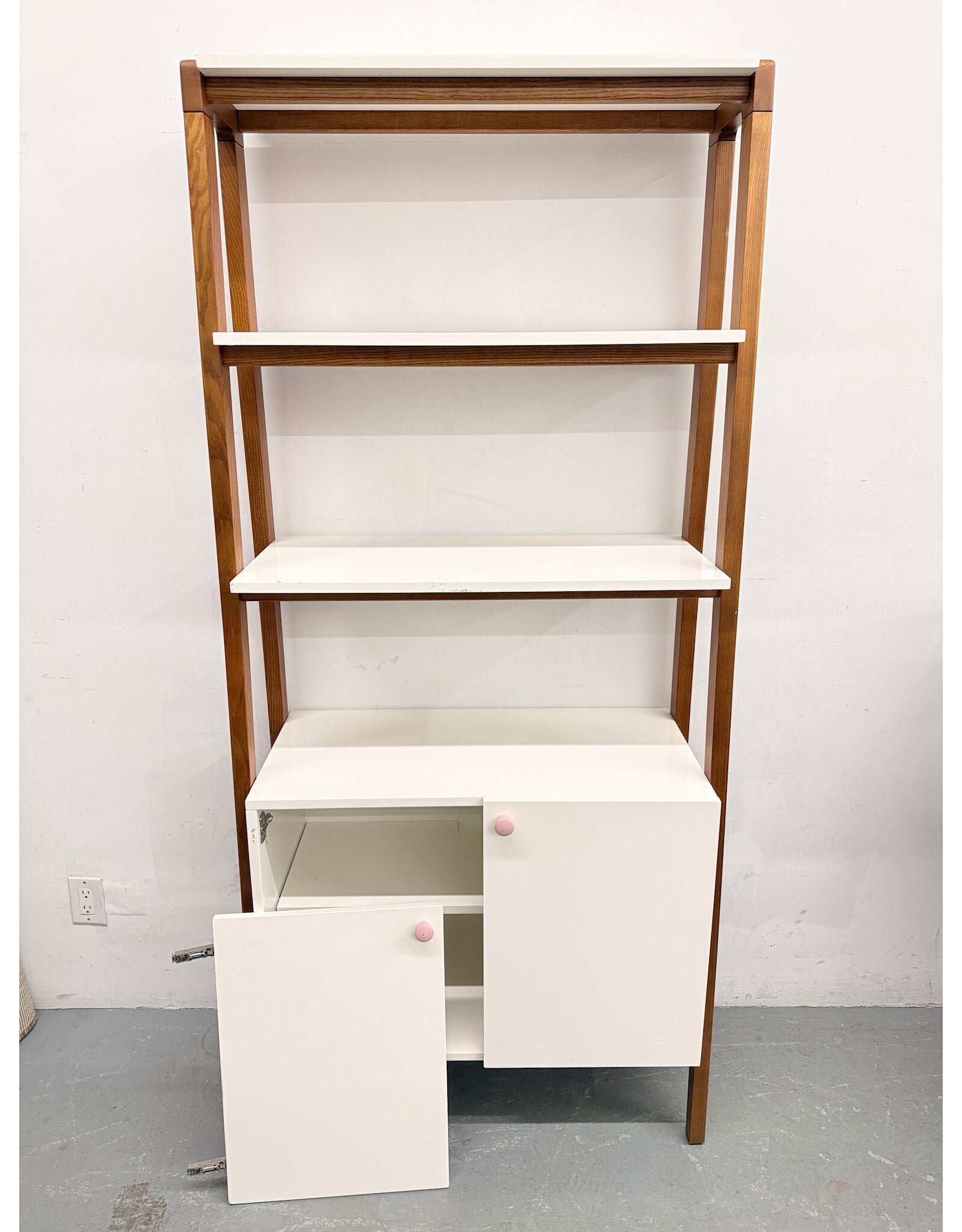 West Elm Modern Wall Cabinet (door damaged/changed knobs)