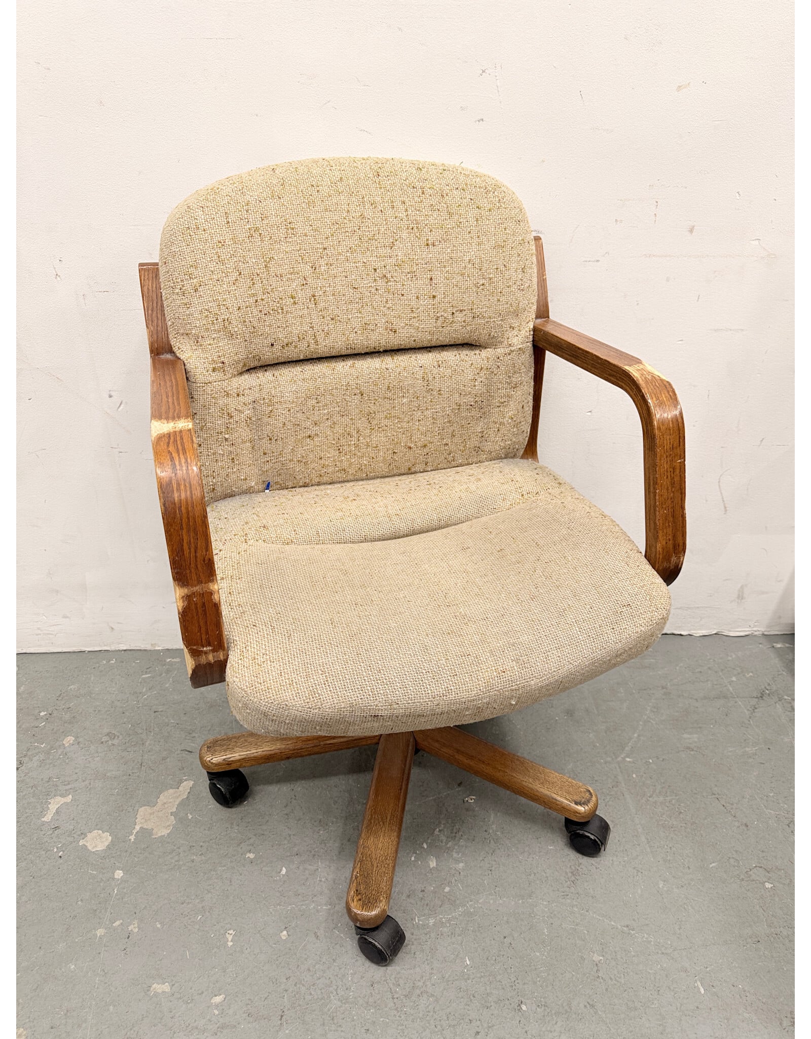 Vintage Chromcraft Style Rolling Office Chair