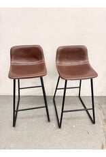 Lumisource Duke Faux Leather Counter Stool in Espresso