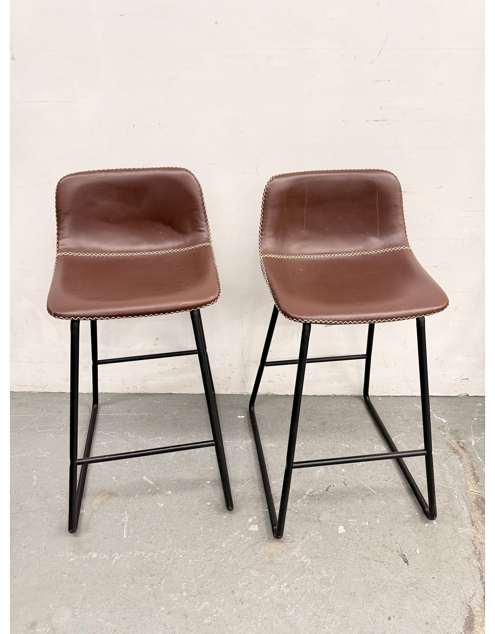Lumisource Duke Faux Leather Counter Stool in Espresso