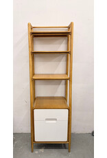 Crate&Barrel Helsing Wooden Bookcase with Storage