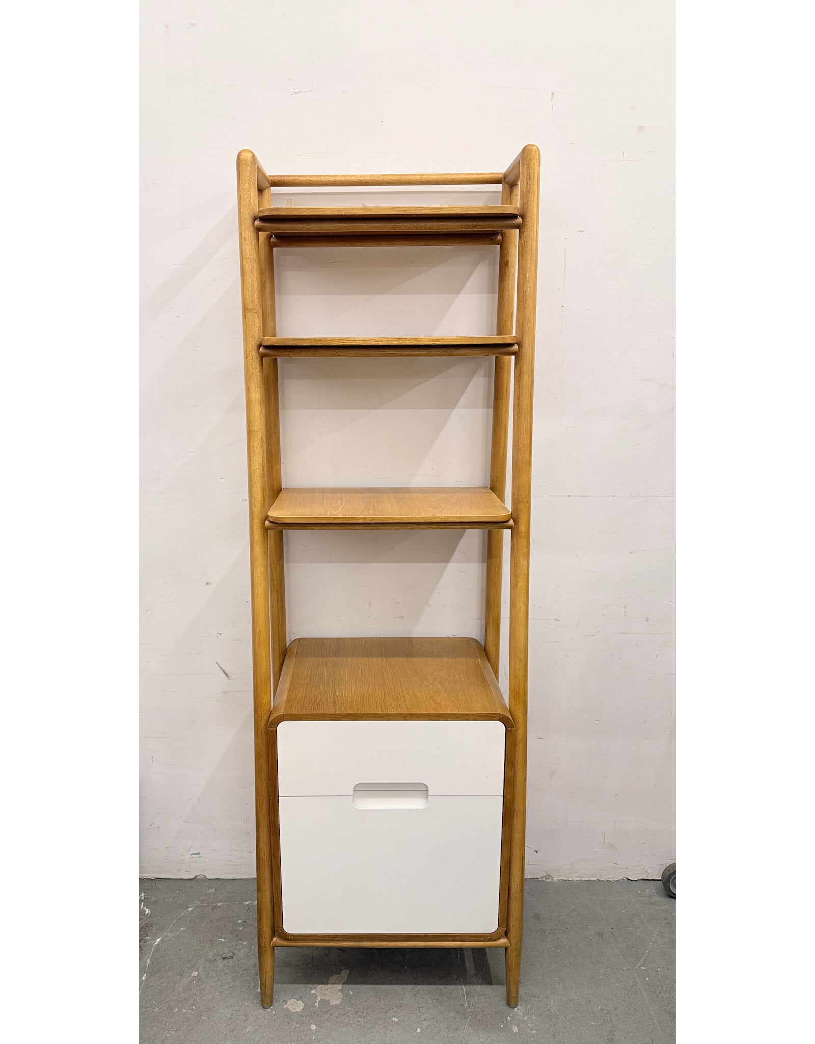 Crate&Barrel Helsing Wooden Bookcase with Storage