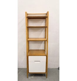 Crate&Barrel Helsing Wooden Bookcase with Storage