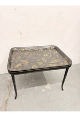 Vintage Regency-Style Tray Table w a Papier-Mâché Top