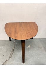 MCM Style Walnut Triangle Table