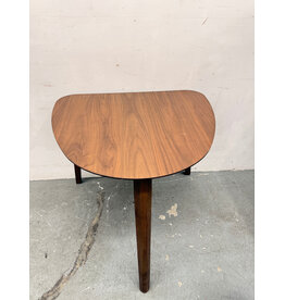 MCM Style Walnut Triangle Table