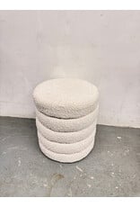 Boucle Stacked Rings Ottoman