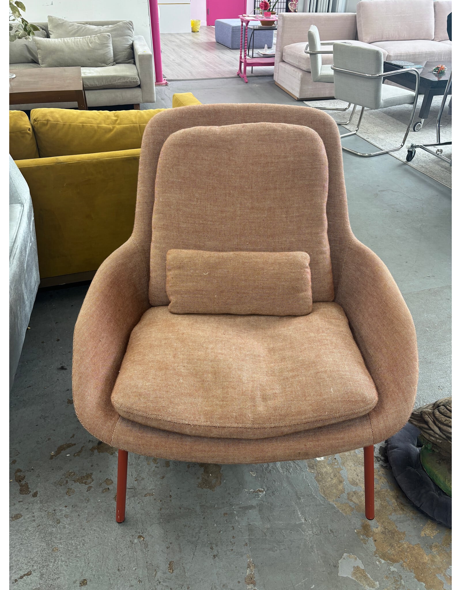 Blu Dot Field Lounge Chair in Burnt Orange