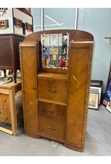 Art Deco Chevron Waterfall Armoire