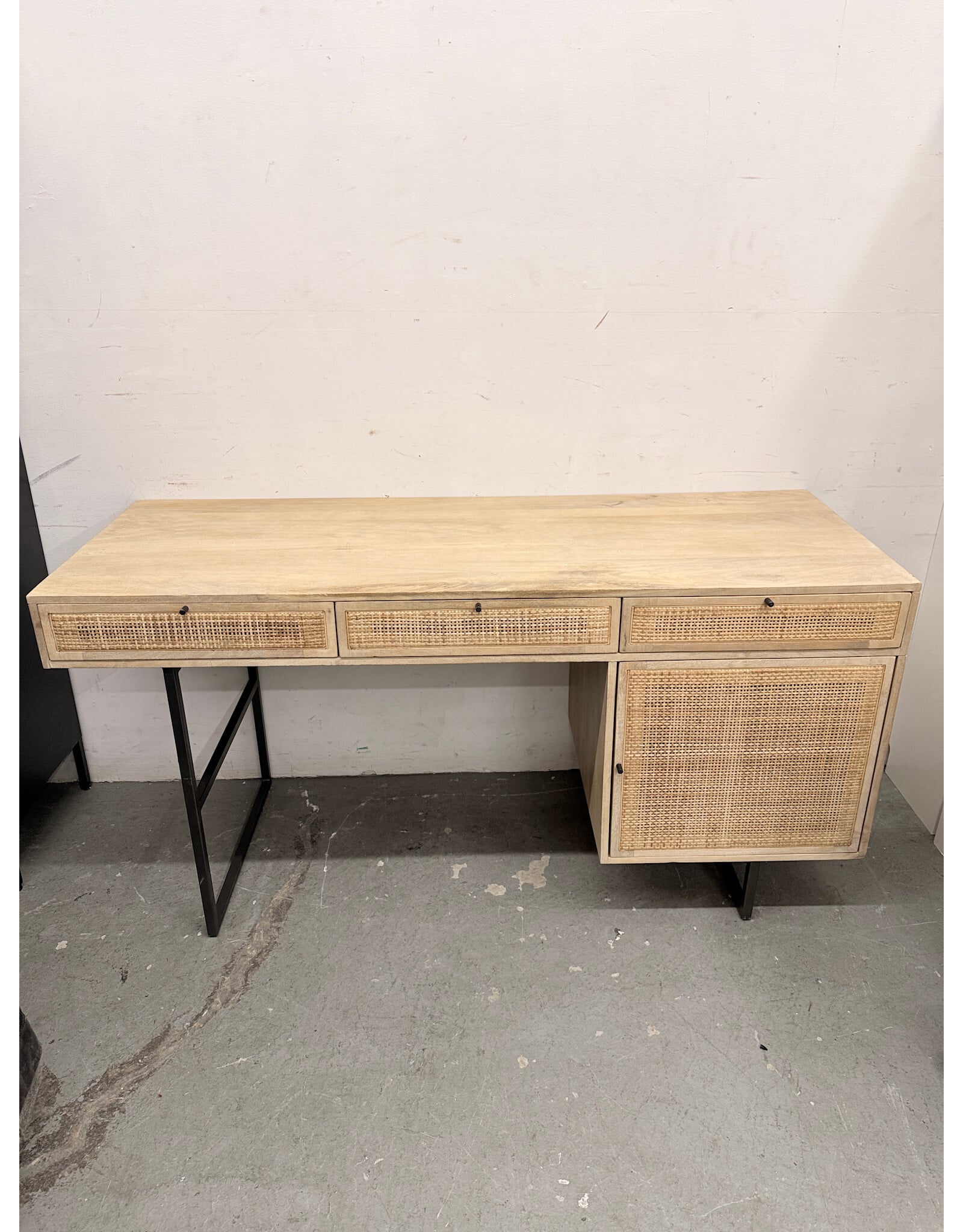 Four Hands Natural Rattan Desk