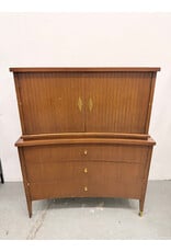 MCM Tallboy Dresser with Fluted Doors