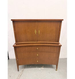 MCM Tallboy Dresser with Fluted Doors