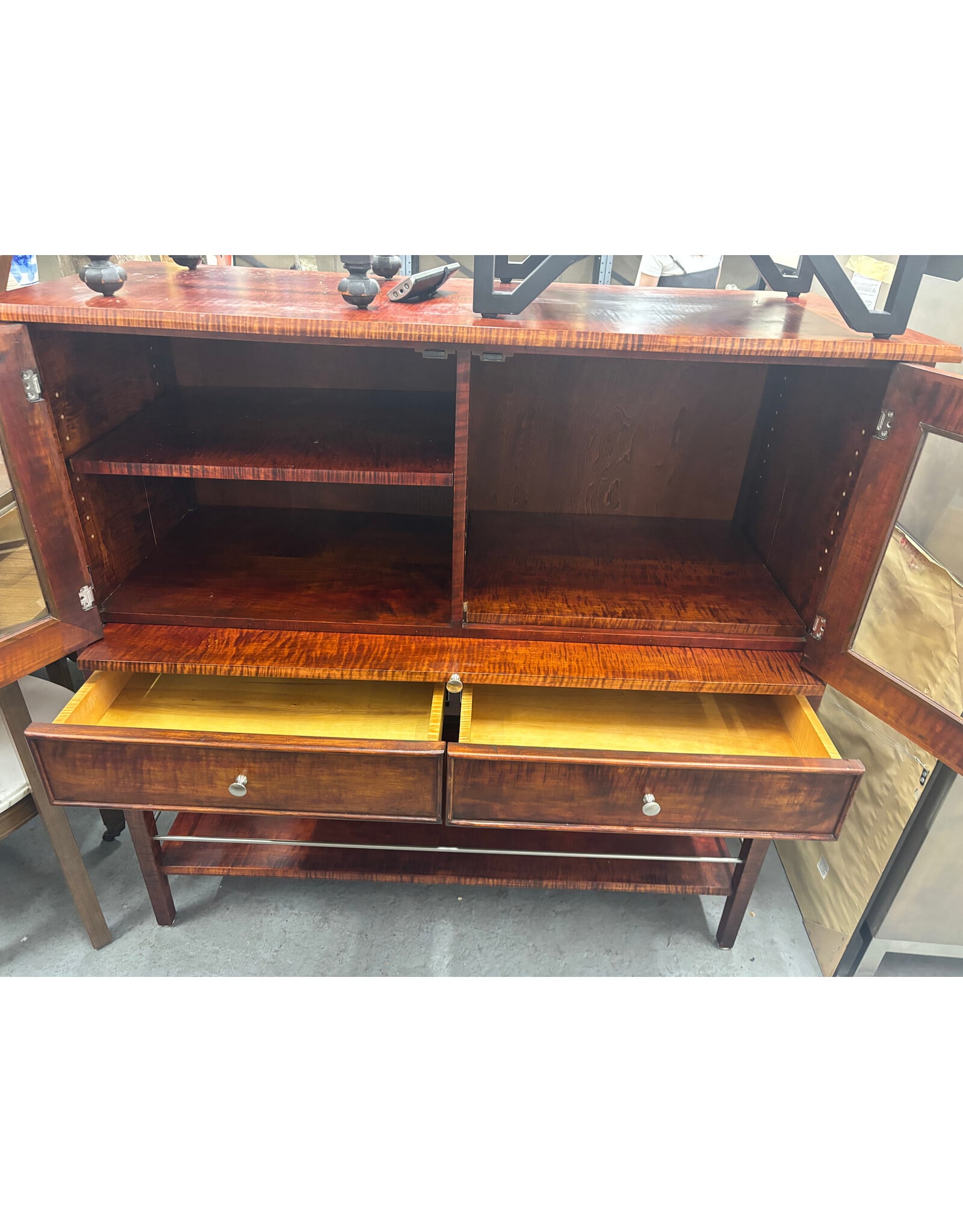 Vintage Mahogany Bar Cabinet