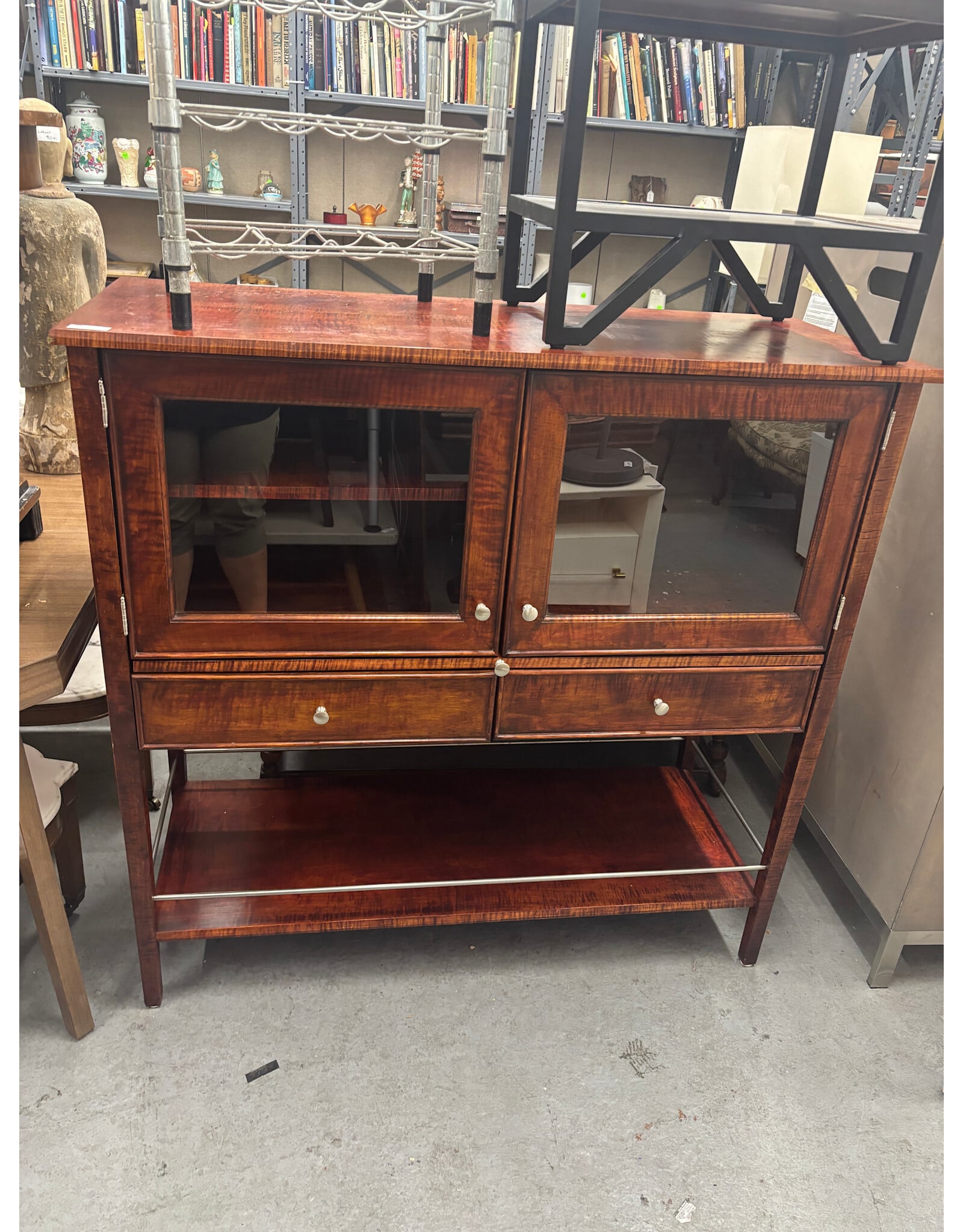 Vintage Mahogany Bar Cabinet
