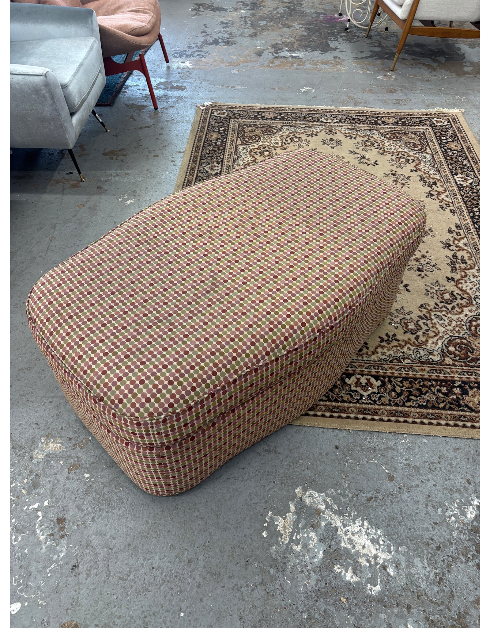 Polka Dot Ottoman