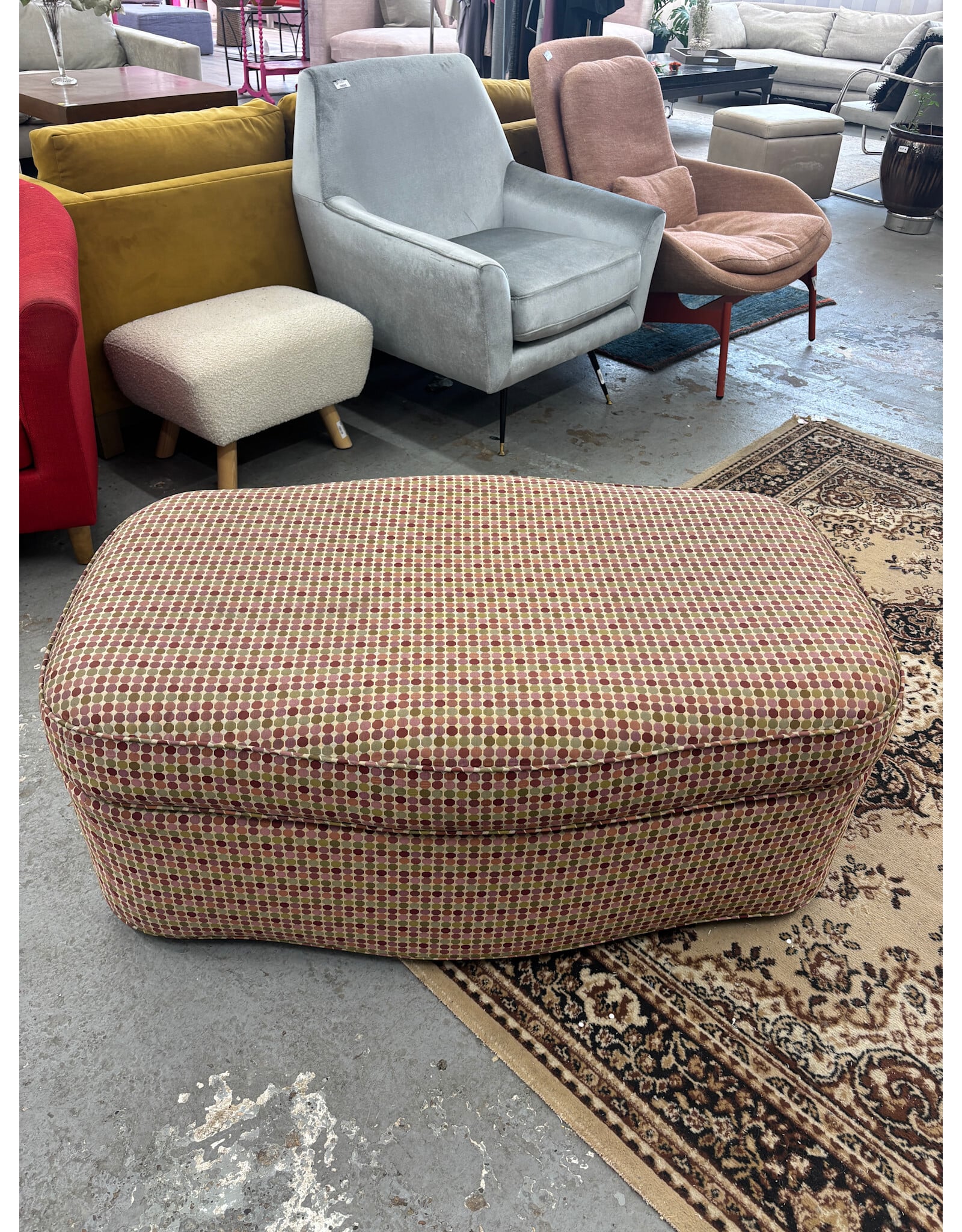 Polka Dot Ottoman