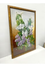 Lady Harris, framed oil painting, sgnd Lady Harris (your great grandmother)