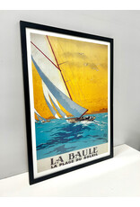 Framed La Baule La Plage Du Soleil Vintage Style Travel Poster