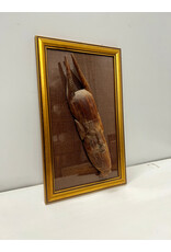 Mask Four, framed mounted vintage African mask